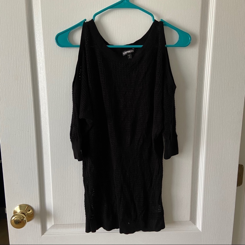Express “cold shoulder” sweater